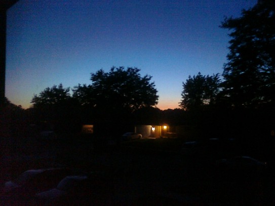 Neighborhood sunset